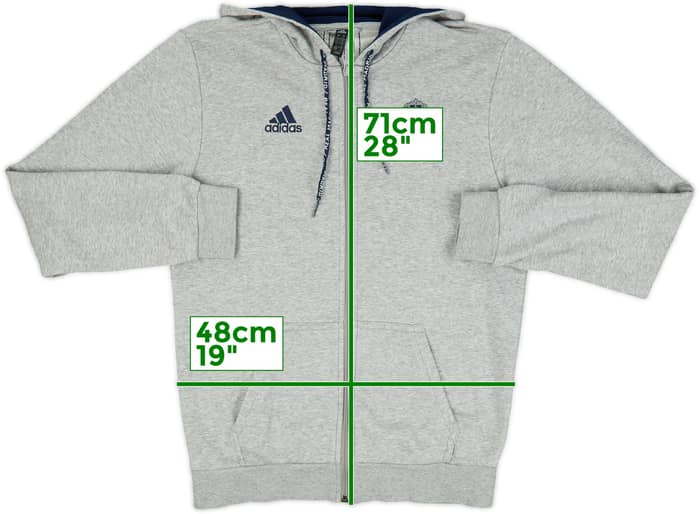 2019-20 Real Madrid adidas Zipped Hooded Sweat Top - 9/10 - (S)