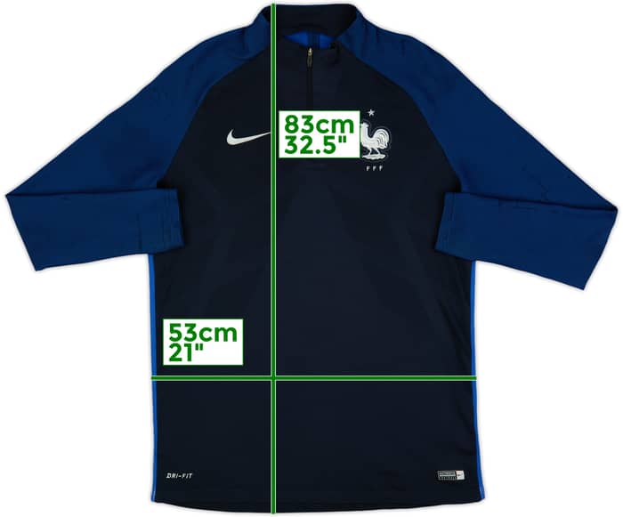 2016-17 France Nike 1/4 Zip Drill Top - 6/10 - (L)