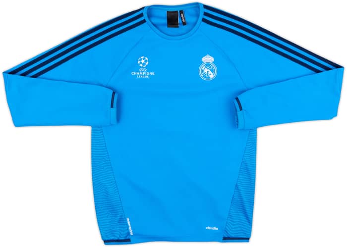 2015-16 Real Madrid CL adidas Drill Top - 9/10 - (S)