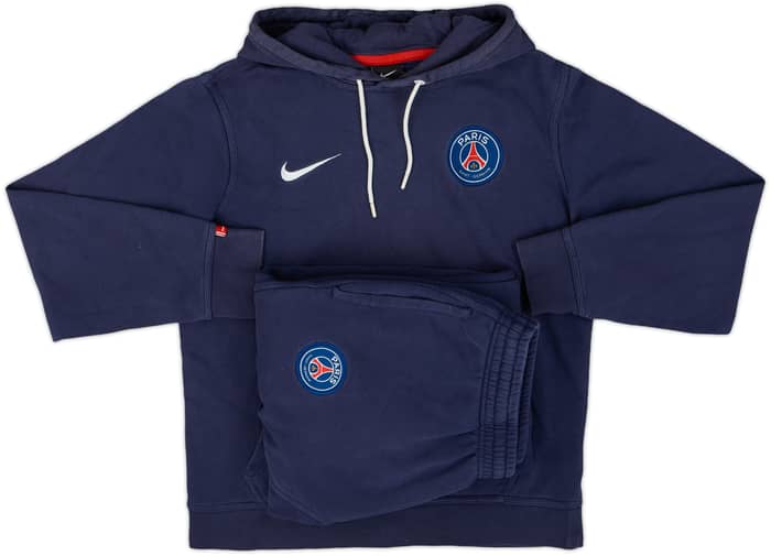 2015-16 Paris Saint-Germain Nike Hooded Tracksuit - 8/10 - (S)