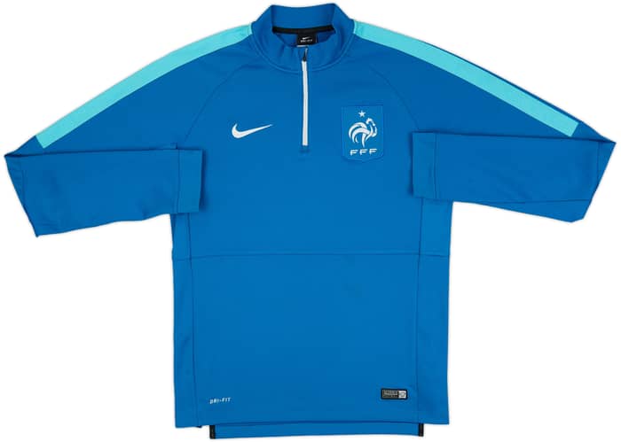 2015-16 France Nike 1/4 Zip Drill Top - 5/10 - (M)
