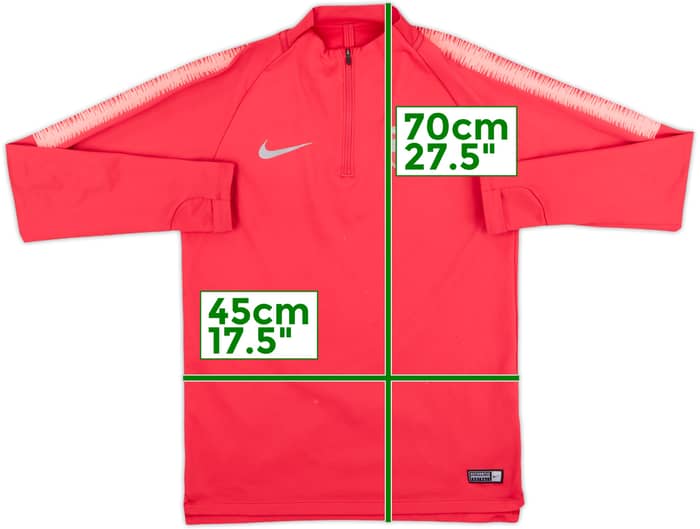 2018-19 Barcelona Nike 1/4 Zip Sweat Top - 7/10 - (S)