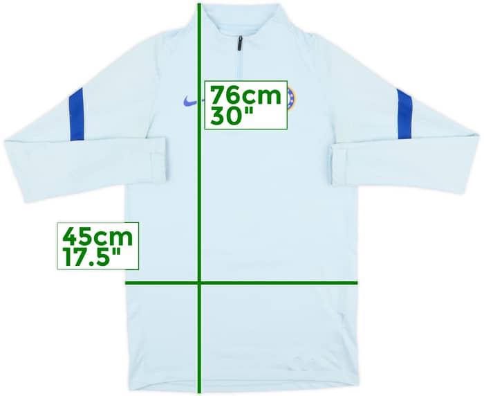 2020-21 Chelsea Nike 1/4 Zip Drill Top - 9/10 - (S)