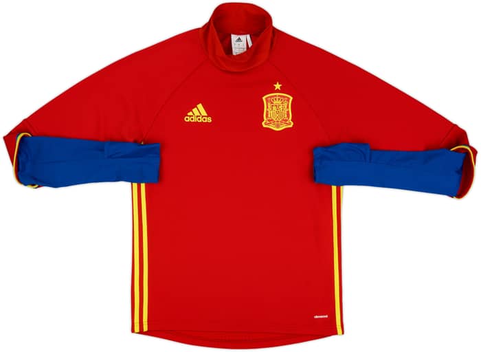 2015-16 Spain adidas Drill Top - 9/10 - (S)