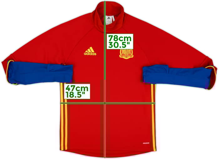 2015-16 Spain adidas Drill Top - 9/10 - (S)
