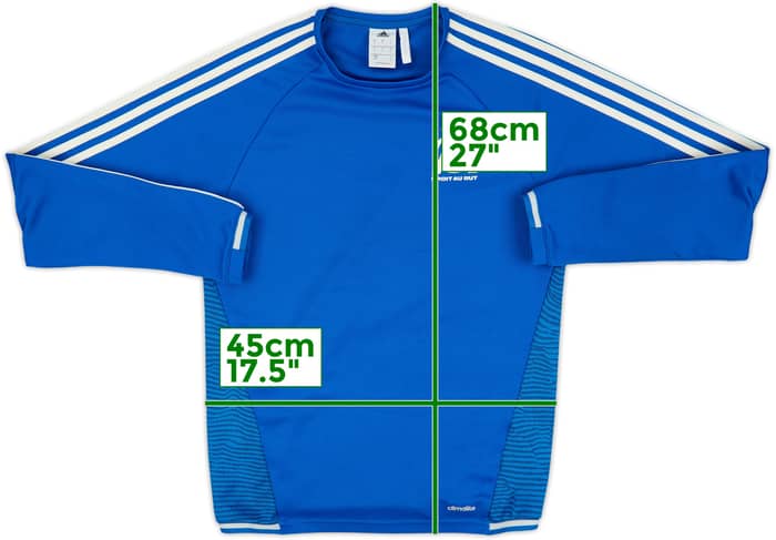 2015-16 Olympique Marseille adidas Sweat Top - 8/10 - (S)