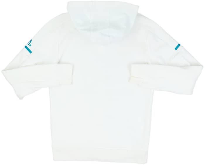 2017-18 Real Madrid adidas Zipped Hooded Sweat Top - 7/10 - (S)