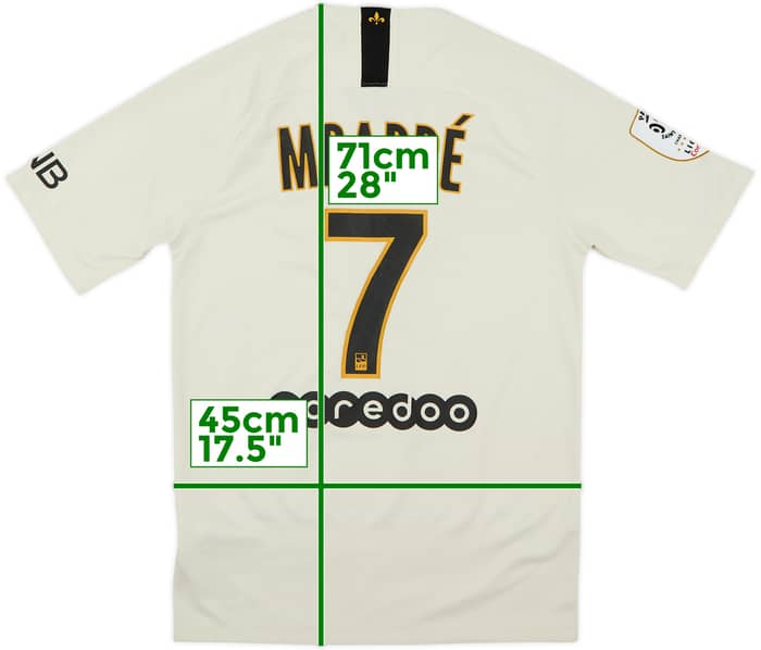 2018-19 Paris Saint-Germain Away Shirt Mbappe #7 - 8/10 - (S)
