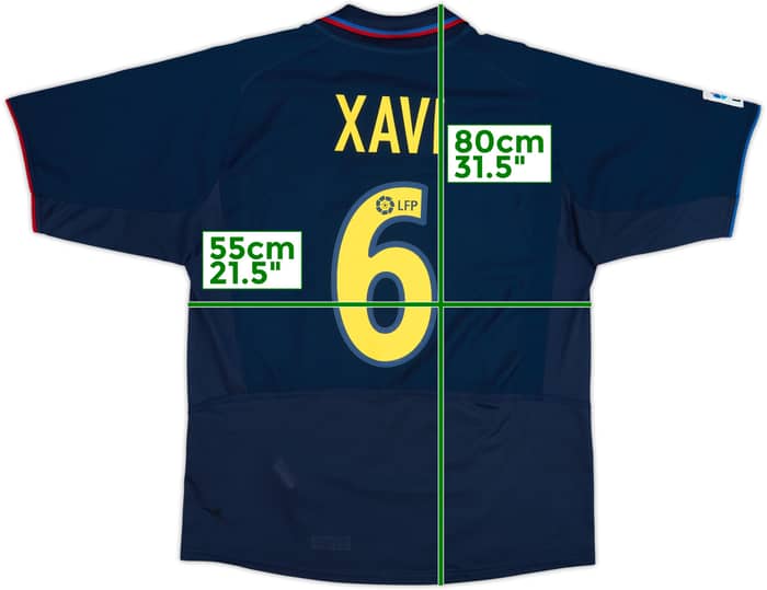 2002-03 Barcelona Away Shirt Xavi #6 - 6/10 - (L)