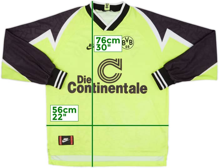 1995-96 Borussia Dortmund Camiseta Local Manga Larga - 6/10 - (XXL)