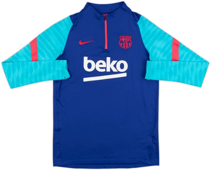 2020-21 Barcelona Nike 1/4 Zip Sweat Top - 7/10 - (M)