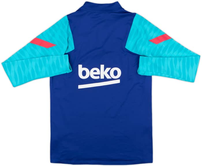 2020-21 Barcelona Nike 1/4 Zip Sweat Top - 7/10 - (M)