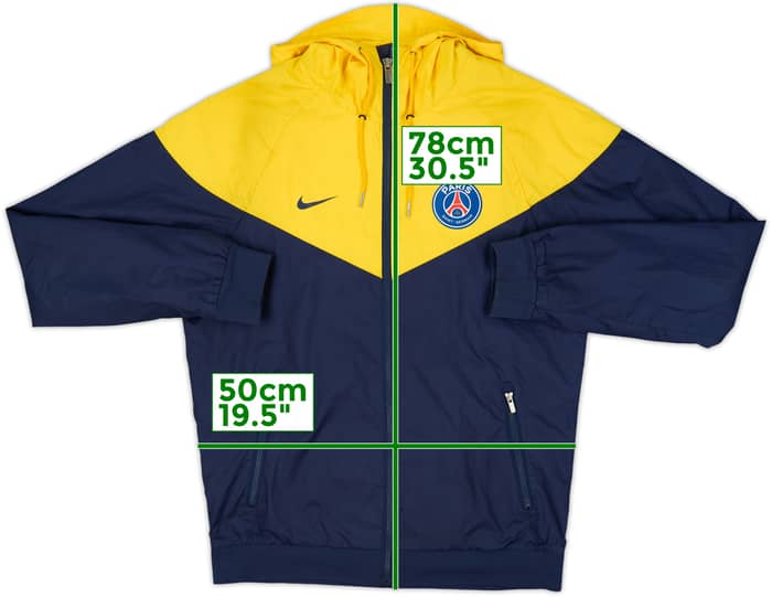 2017-18 Paris Saint-Germain Nike Hooded Track Jacket - 9/10 - (S)