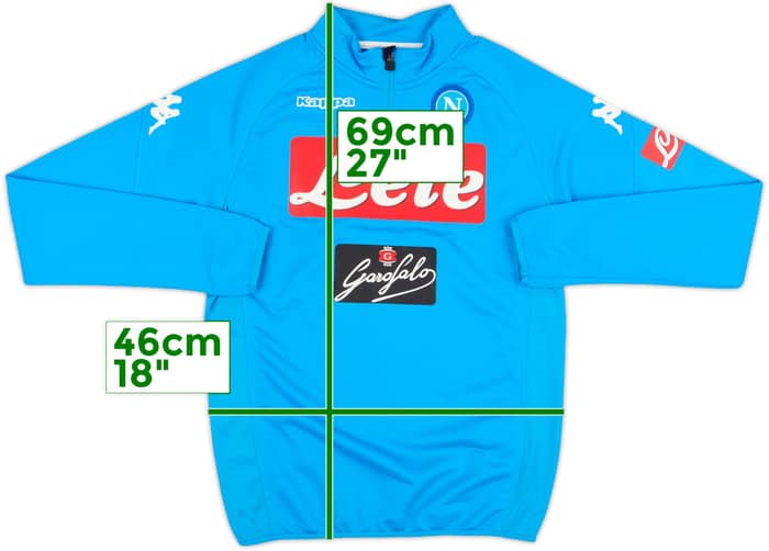 2017-18 Napoli Kappa 1/4 Zip Drill Top - 10/10 - (S)