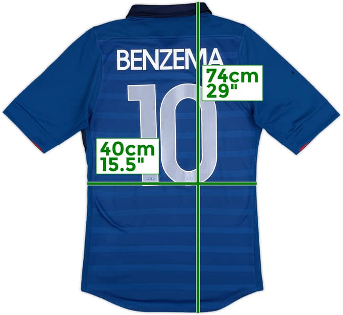 2011-12 France Home Shirt Benzema #10 - 5/10 - (S)