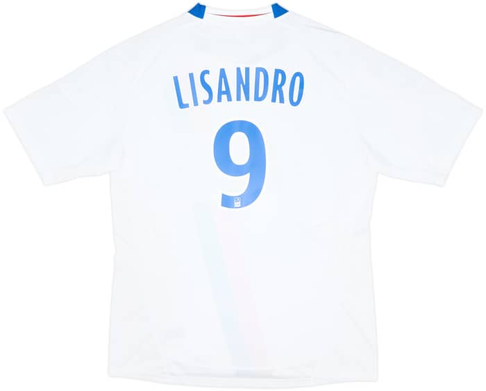 2010-11 Lyon Home Shirt Lisandro #9 (L)