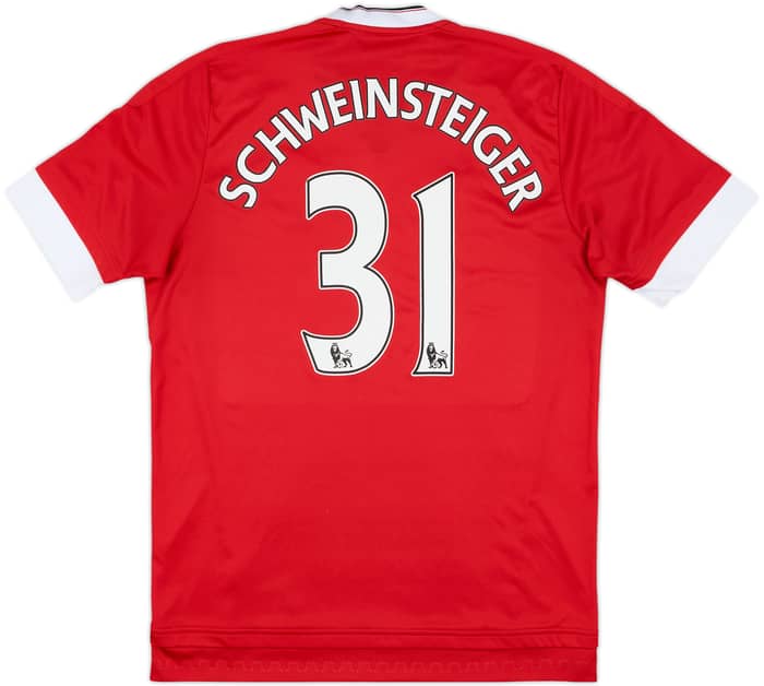 2015-16 Manchester United Home Shirt Schweinsteiger #21 - 7/10 - (M)