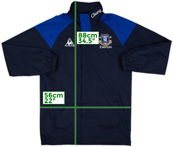2010-11 Everton Le Coq Sportif Hooded Rain Jacket - 8/10 - (M)
