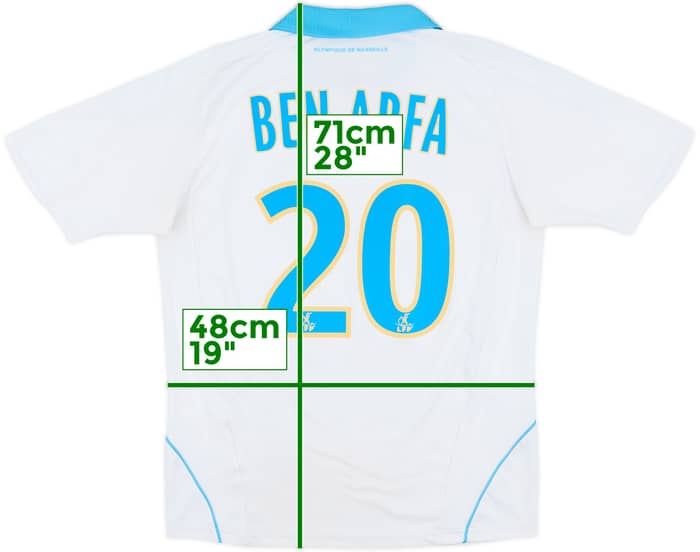 2008-09 Olympique Marseille Home Shirt Ben Arfa #20 - 6/10 - (L.Boys)