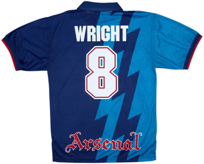 1995-96 Arsenal Away Shirt Wright #8 - 9/10 - (M)