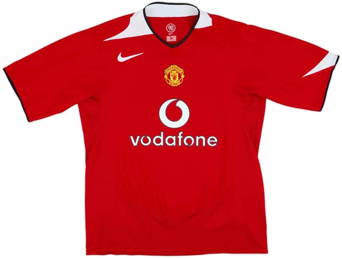 2004-06 Manchester United Home Shirt Ronaldo #7 - 8/10 - (L)