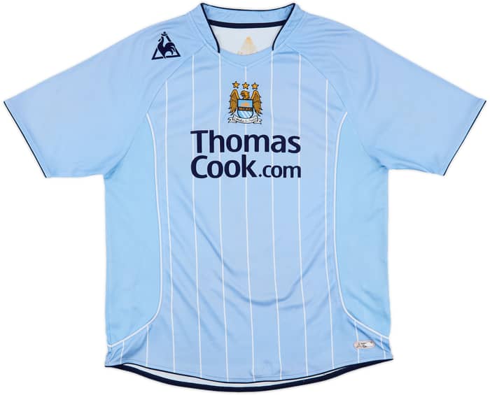 2007-08 Manchester City Home Shirt Elano #11 - 7/10 - (M)