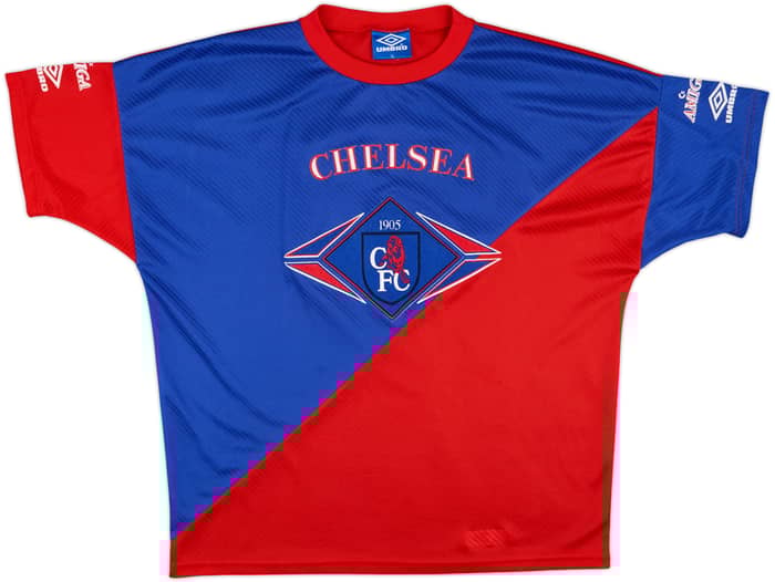 1994-96 Chelsea Umbro Training Shirt - 8/10 - (XL)