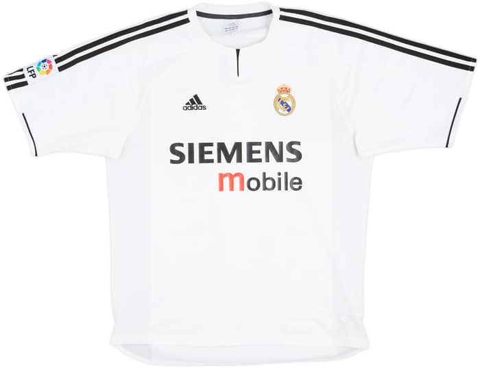 2003-04 Real Madrid Home Shirt Zidane #5 - 6/10 - (L)