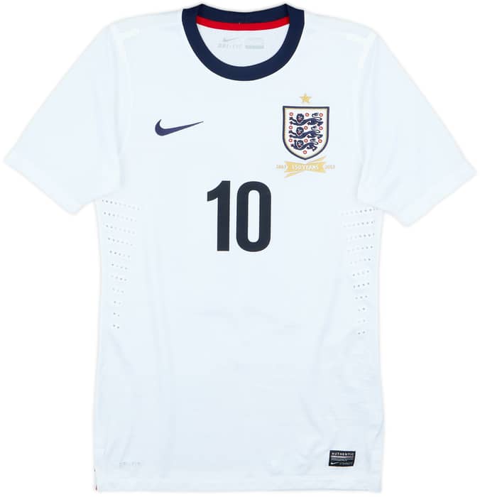 2013 England Player Issue 150th Anniversary Home Shirt Rooney #10 - 9/10 - (S)
