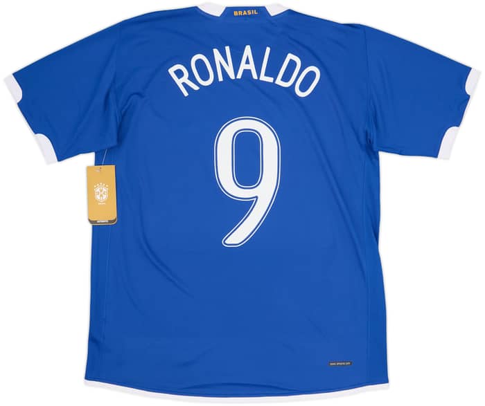 2006-07 Brazil Away Shirt Ronaldo #9 (L)