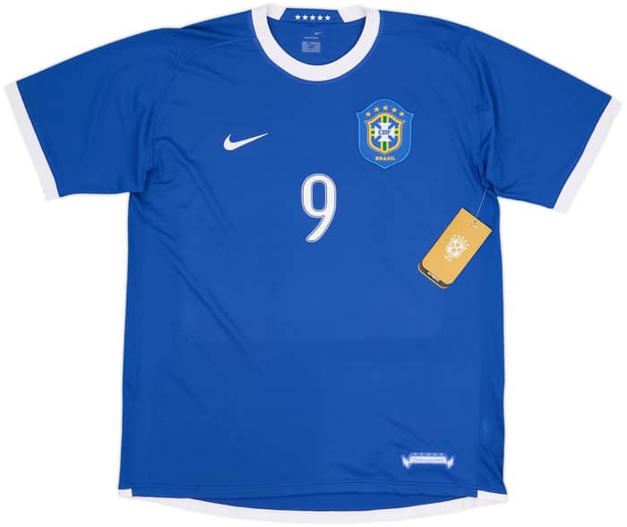 2006-07 Brazil Away Shirt Ronaldo #9 (L)