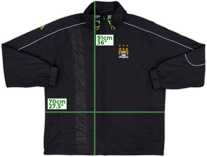 2007-09 Manchester City Le Coq Sportif Hooded Rain Jacket - 7/10 - (XXL)