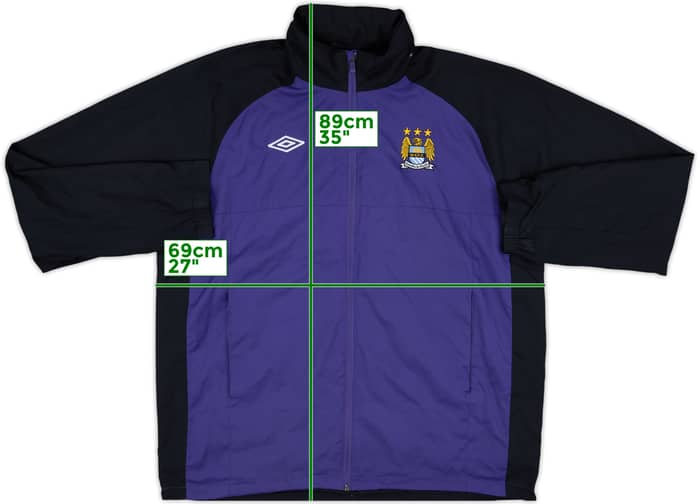 2012-13 Manchester City Umbro Hooded Track Jacket - 7/10 - (XXL)