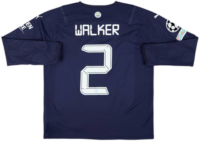 2021-22 Manchester City Third L/S Shirt Walker #2 - 9/10 - (L)