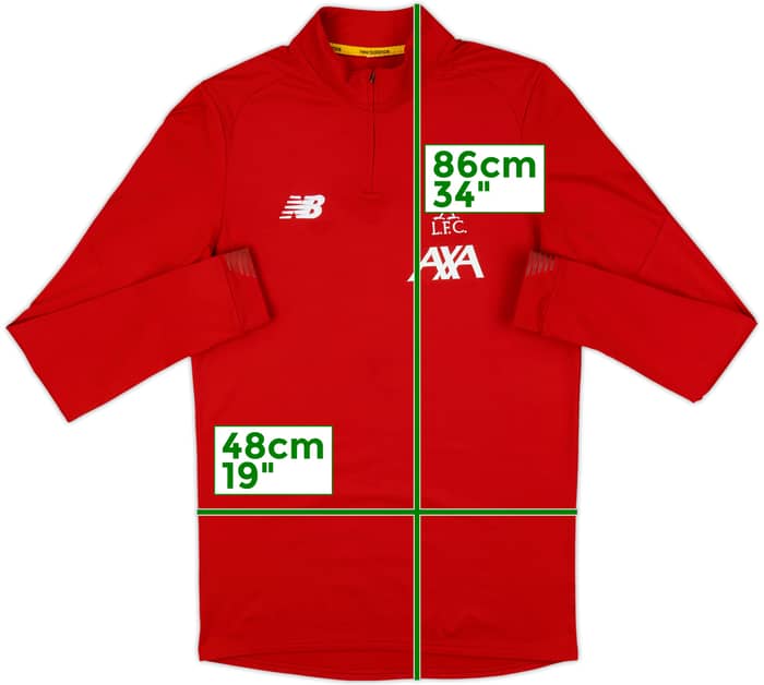 2019-20 Liverpool New Balance 1/4 Zip Drill Top - 8/10 - (M)