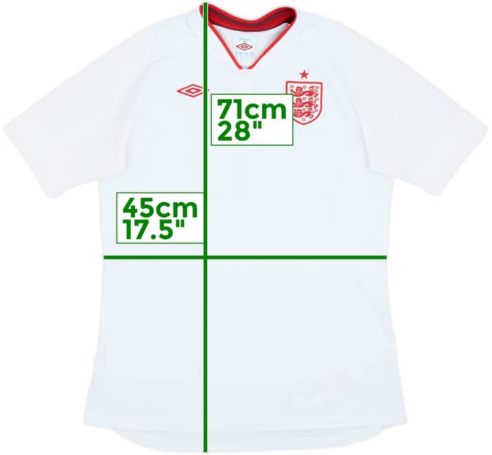 2012-13 England Home Shirt - 8/10 - (Women's M)