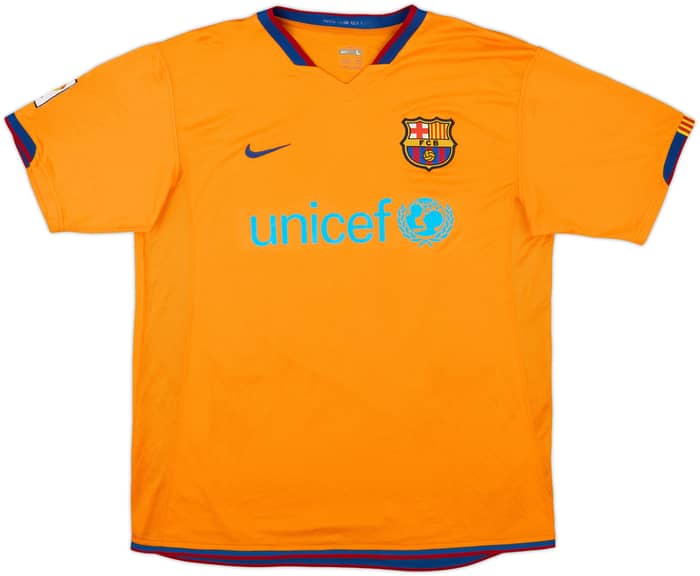 2006-08 Barcelona Away Shirt Ronaldinho #10 - 8/10 - (L)