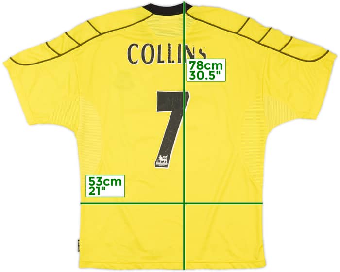 2000-01 Everton Away Shirt Collins #7 - 5/10 - (L)