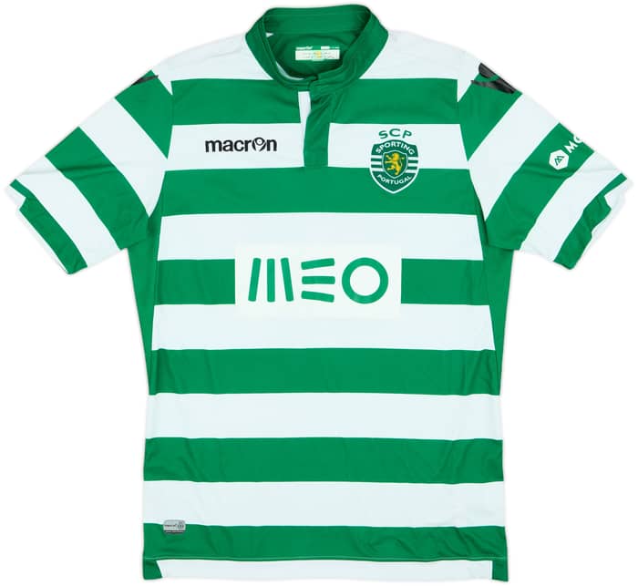 2014-15 Sporting CP Home Shirt Shikabala #7 - 6/10 - (L)
