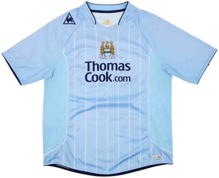 2007-08 Manchester City Signed Home Shirt Bojinov #29 - 6/10 - (XL)