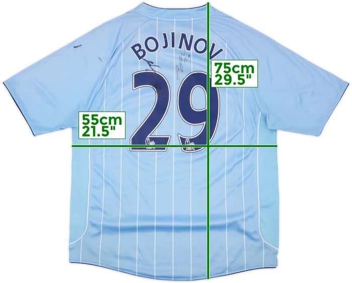 2007-08 Manchester City Signed Home Shirt Bojinov #29 - 6/10 - (XL)