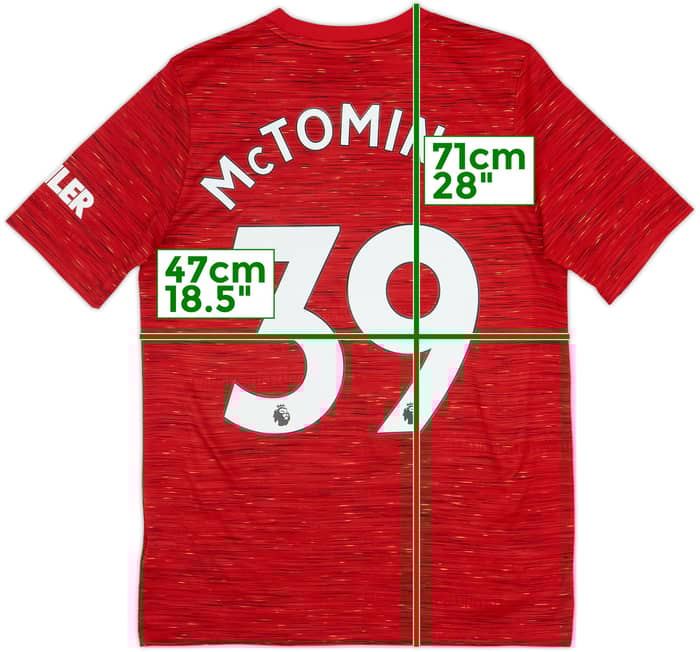 2020-21 Manchester United Home Shirt McTominay #39 - 8/10 - (XL.Boys)
