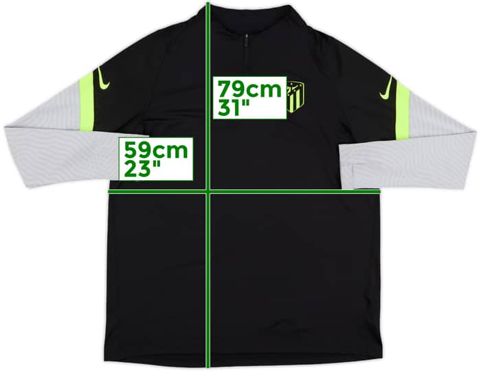 2020-21 Atletico Madrid 1/4 Zip Drill Top - 10/10 - (XL)