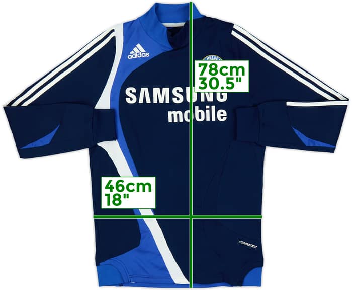 2007-08 Chelsea adidas Formotion Drill Top - 9/10 - (S)