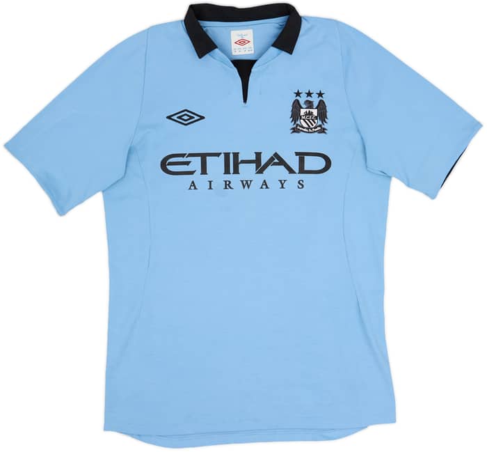 2012-13 Manchester City Home Shirt Kun Aguero #16 - 7/10 - (M)