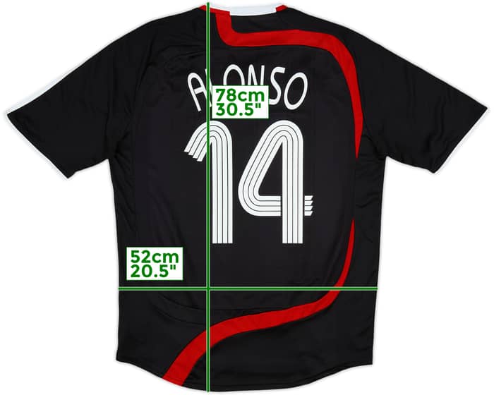 2007-08 Liverpool Third Shirt Alonso #14 - 7/10 - (M)