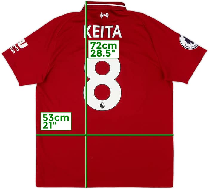 2018-19 Liverpool Home Shirt Keita #8 - 7/10 - (M)