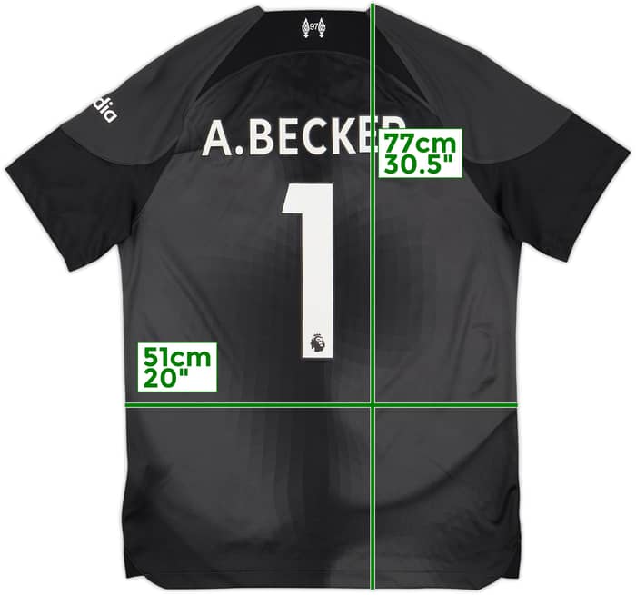 2022-23 Liverpool GK S/S Shirt A.Becker #1 - 10/10 - (M)