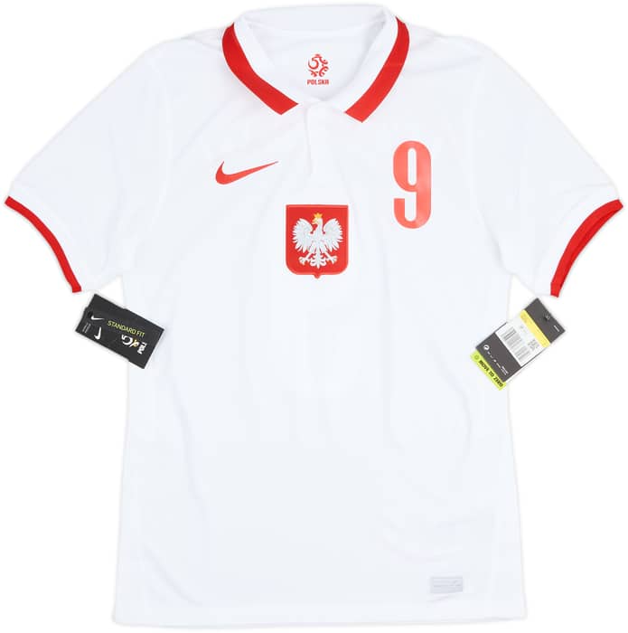 2020-21 Poland Home Shirt Lewandowski #9 (S)