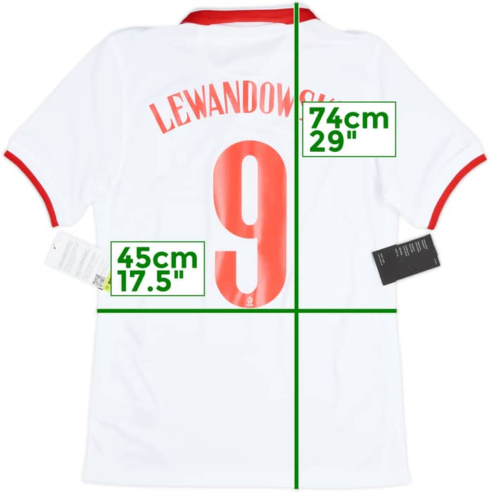 2020-21 Poland Home Shirt Lewandowski #9 (S)